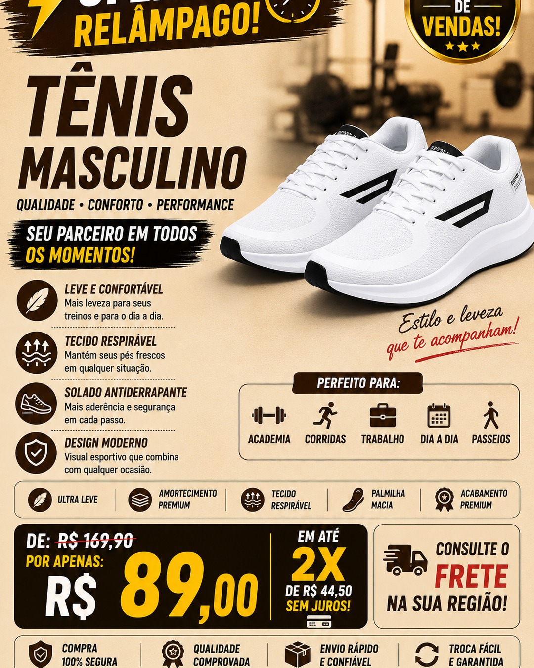 Tênis Disruptor Branco