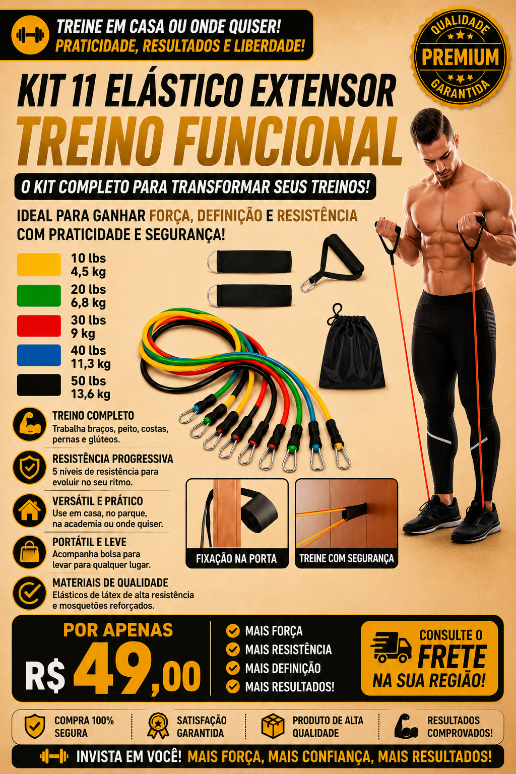 Kit Elástico Extensor