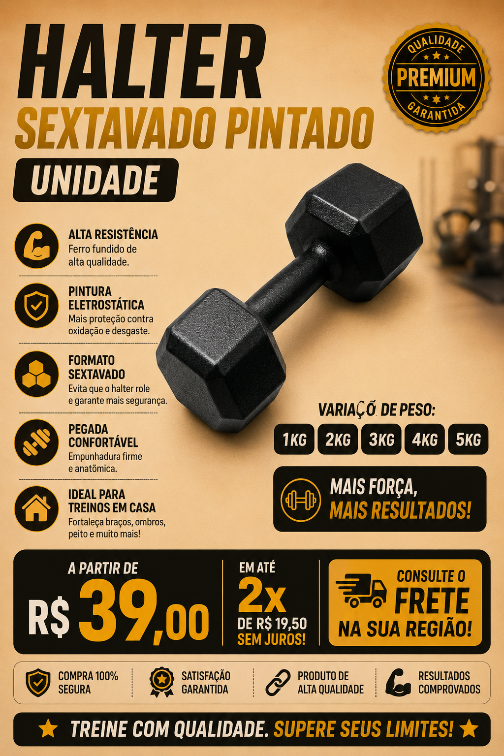 Halter Sextavado
