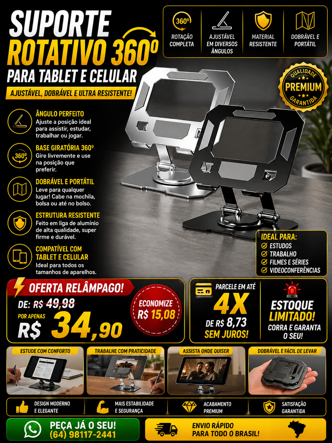 Suporte 360°