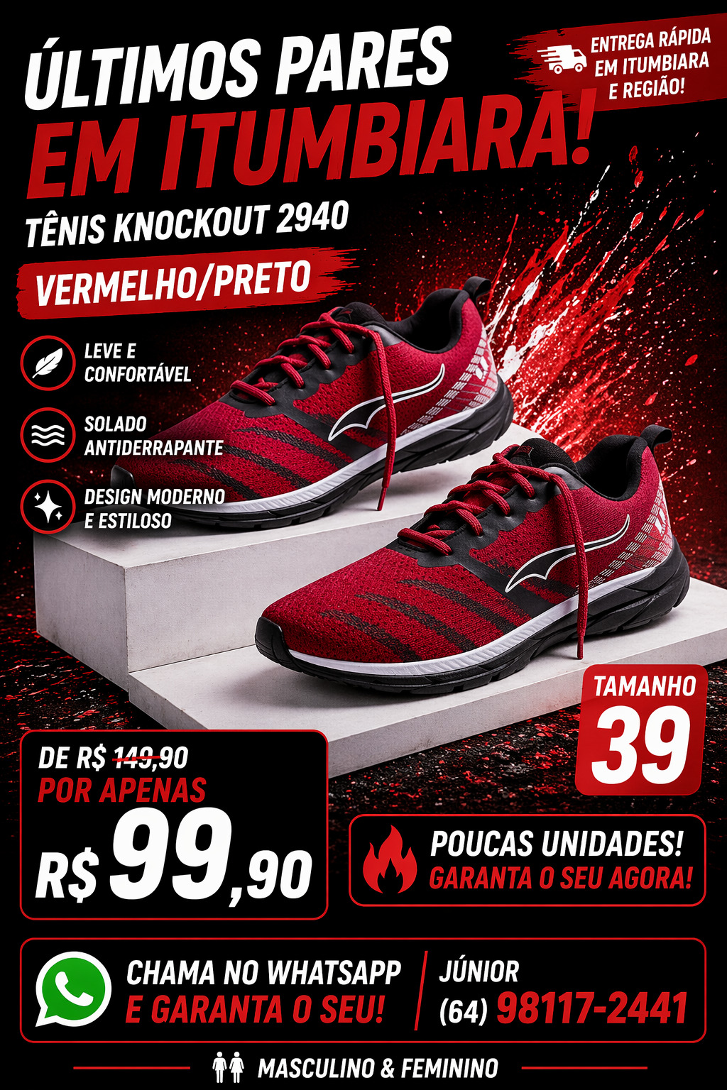 Tênis Vermelho